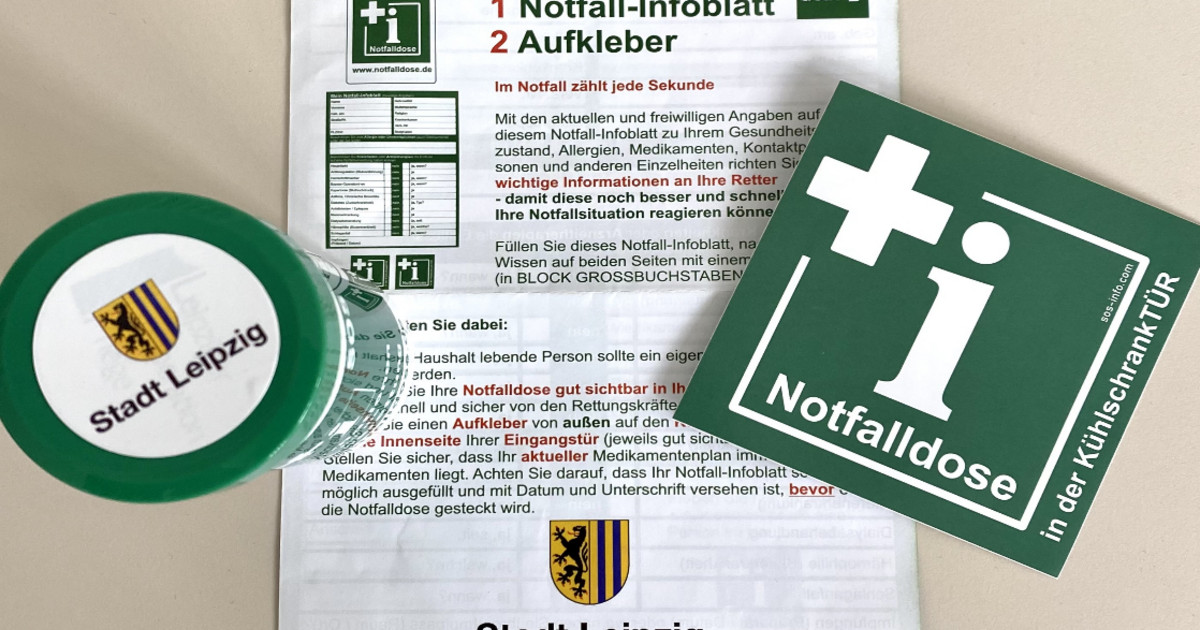 Notfalldosen für Leipziger Seniorinnen und Senioren - Stadt Leipzig